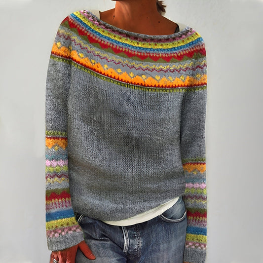 Alida™ | Retroshirt met lange mouwen