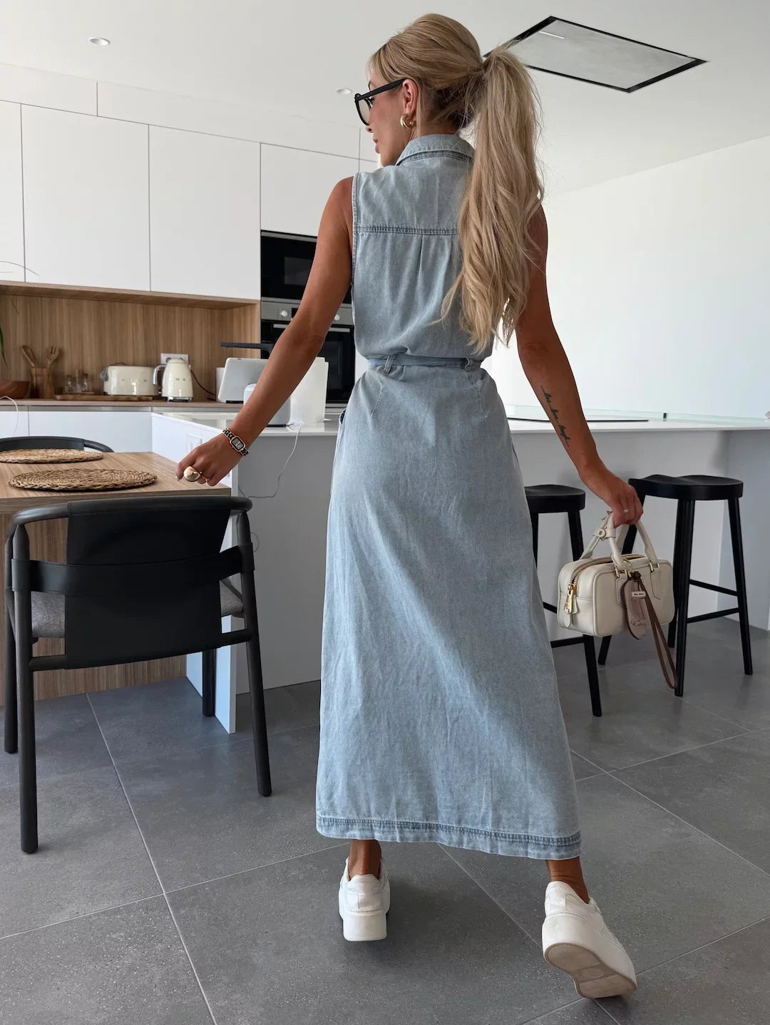 Isabelle | Maxi Denim Jurk