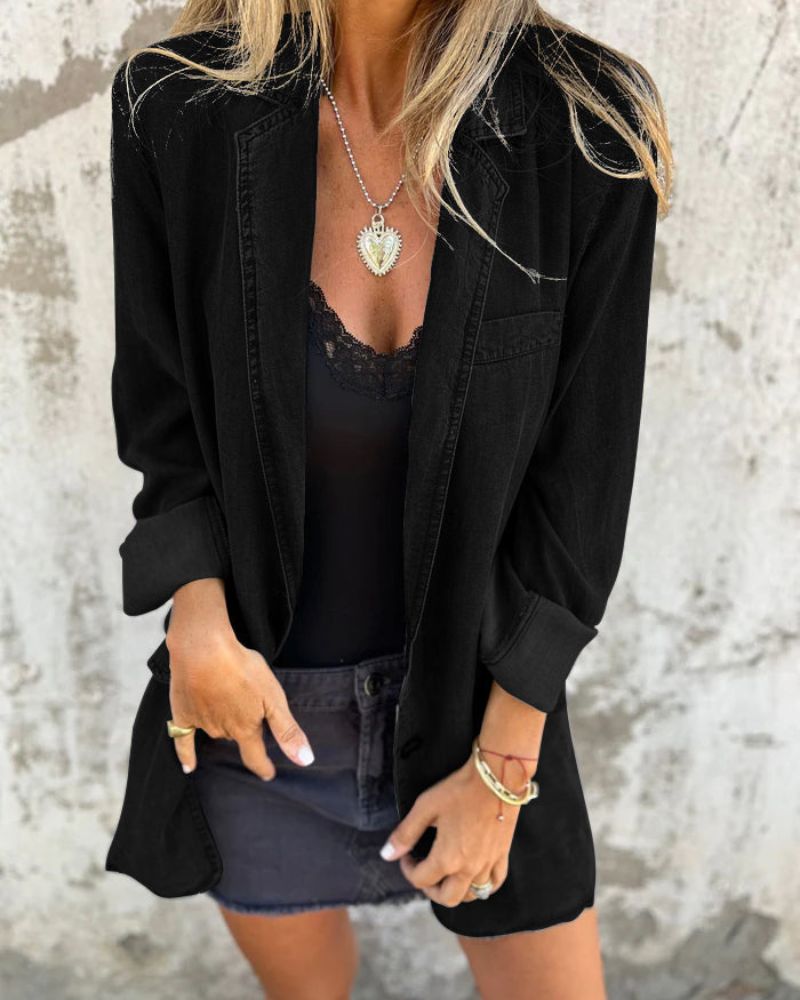 MIREIA - CASUAL DENIM BLAZER
