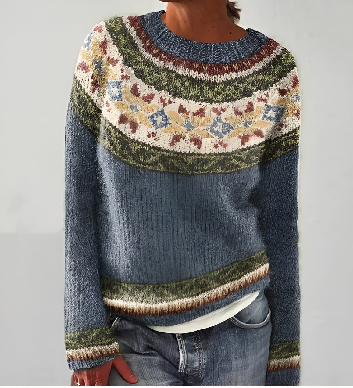 Alida™ | Retroshirt met lange mouwen