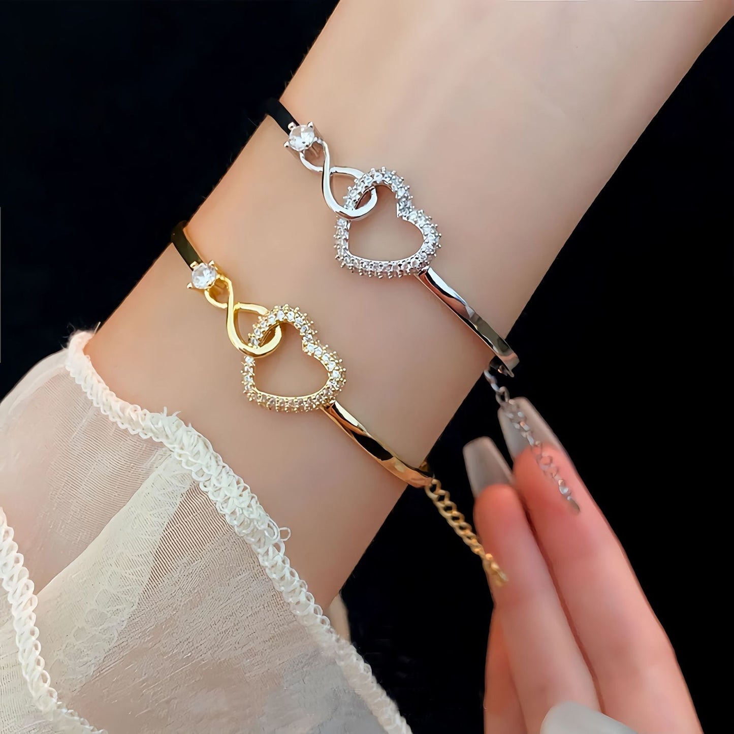 Infinity Hart Armband