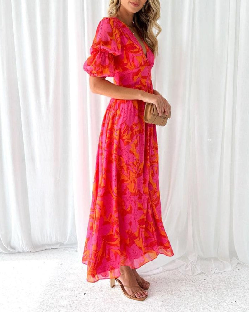 DERANA - ROSE ROOD MAXI DRESS