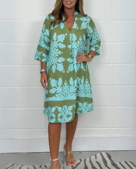 BAROLA - BOHO V-HALS JURK